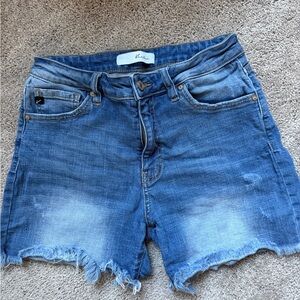 KanCan Distressed Blue Jean Shorts